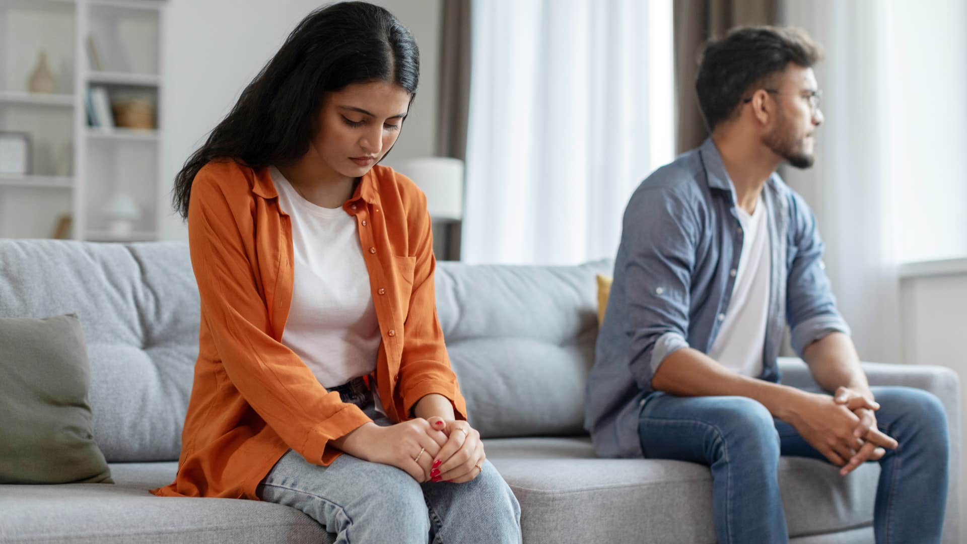 man who refuses to take accountability as his partner is afraid to be honest with him