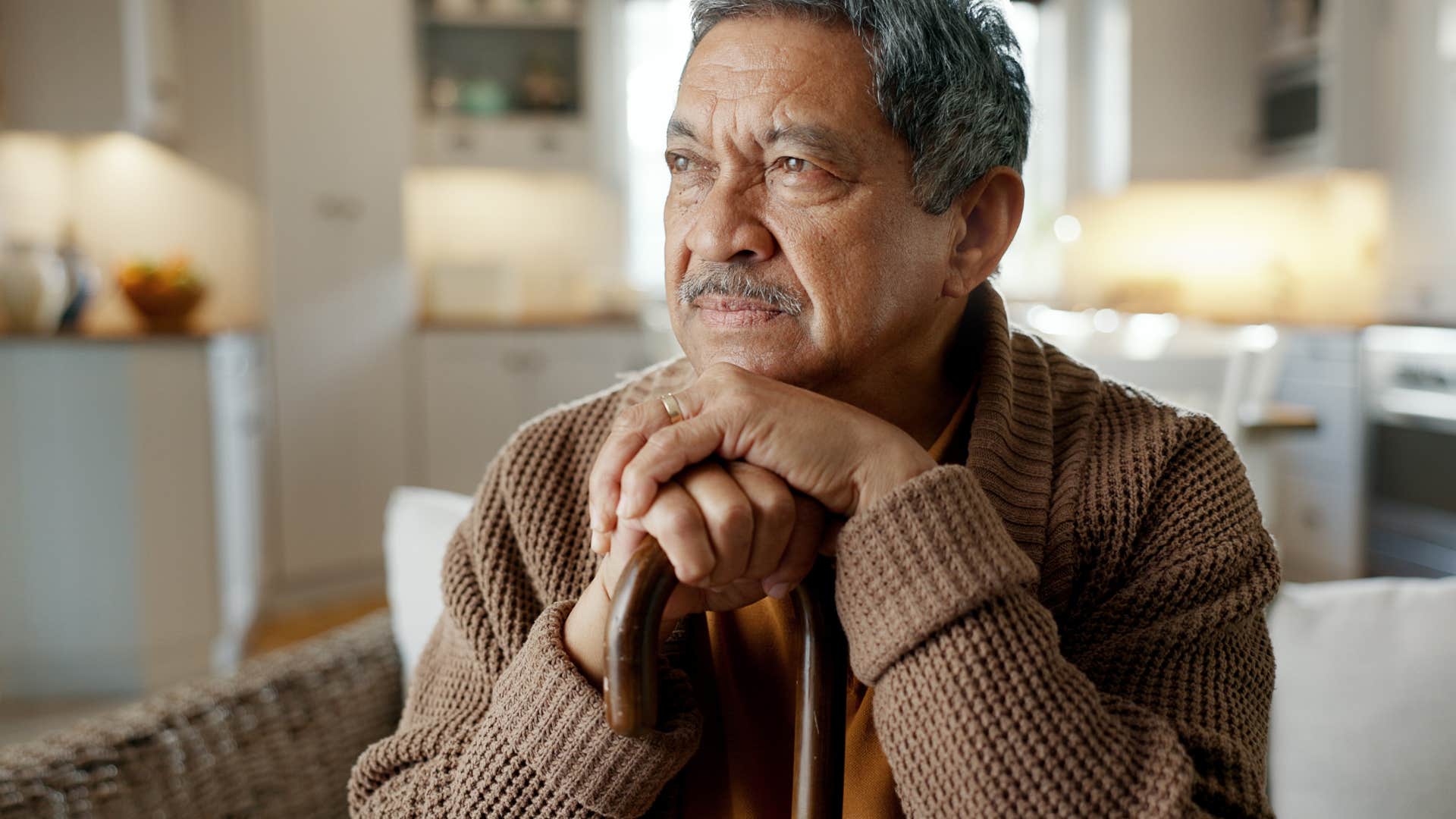 married man prioritizing alone time too often at home