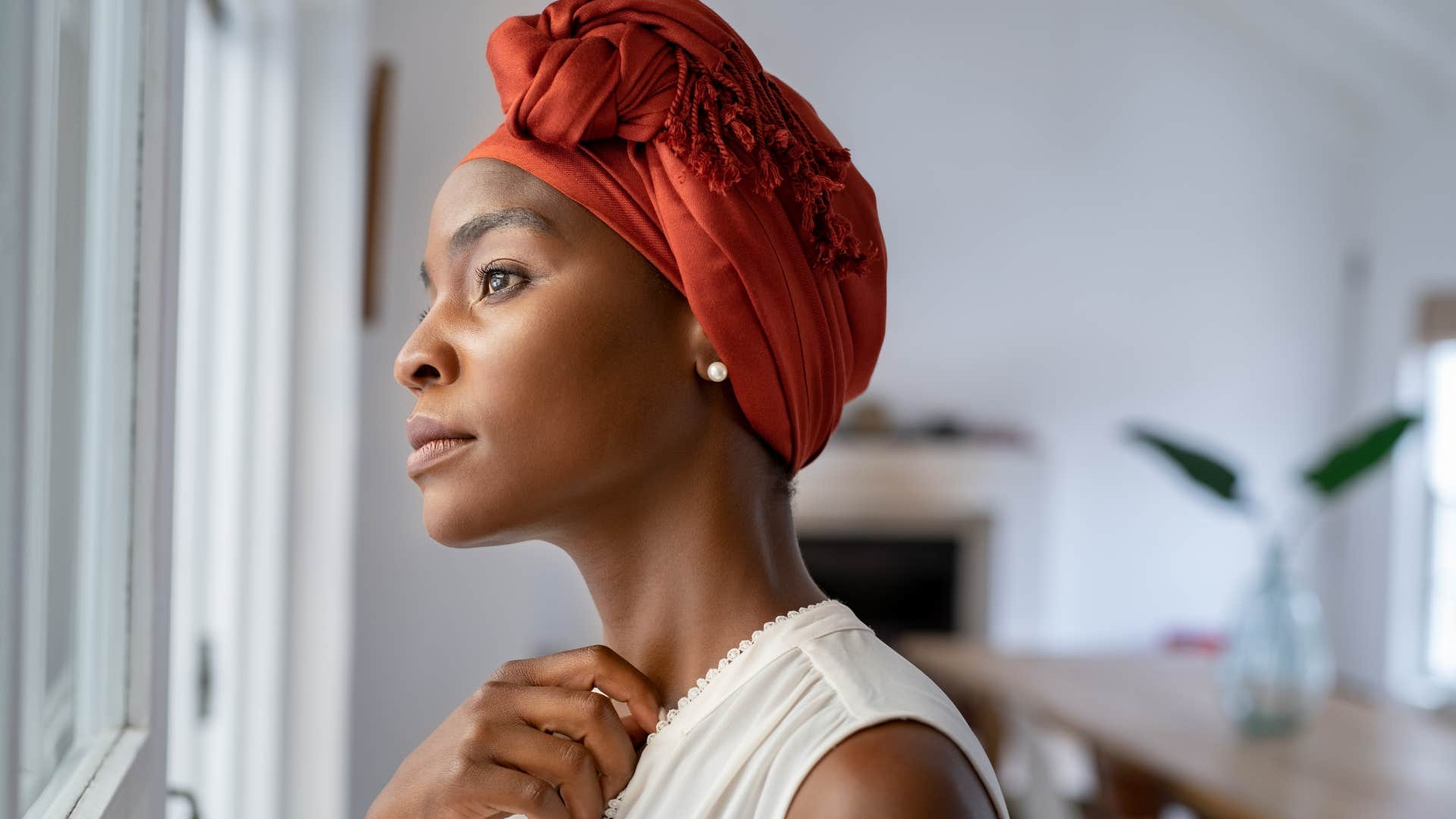 sad woman who doesn't have the energy for superficiality