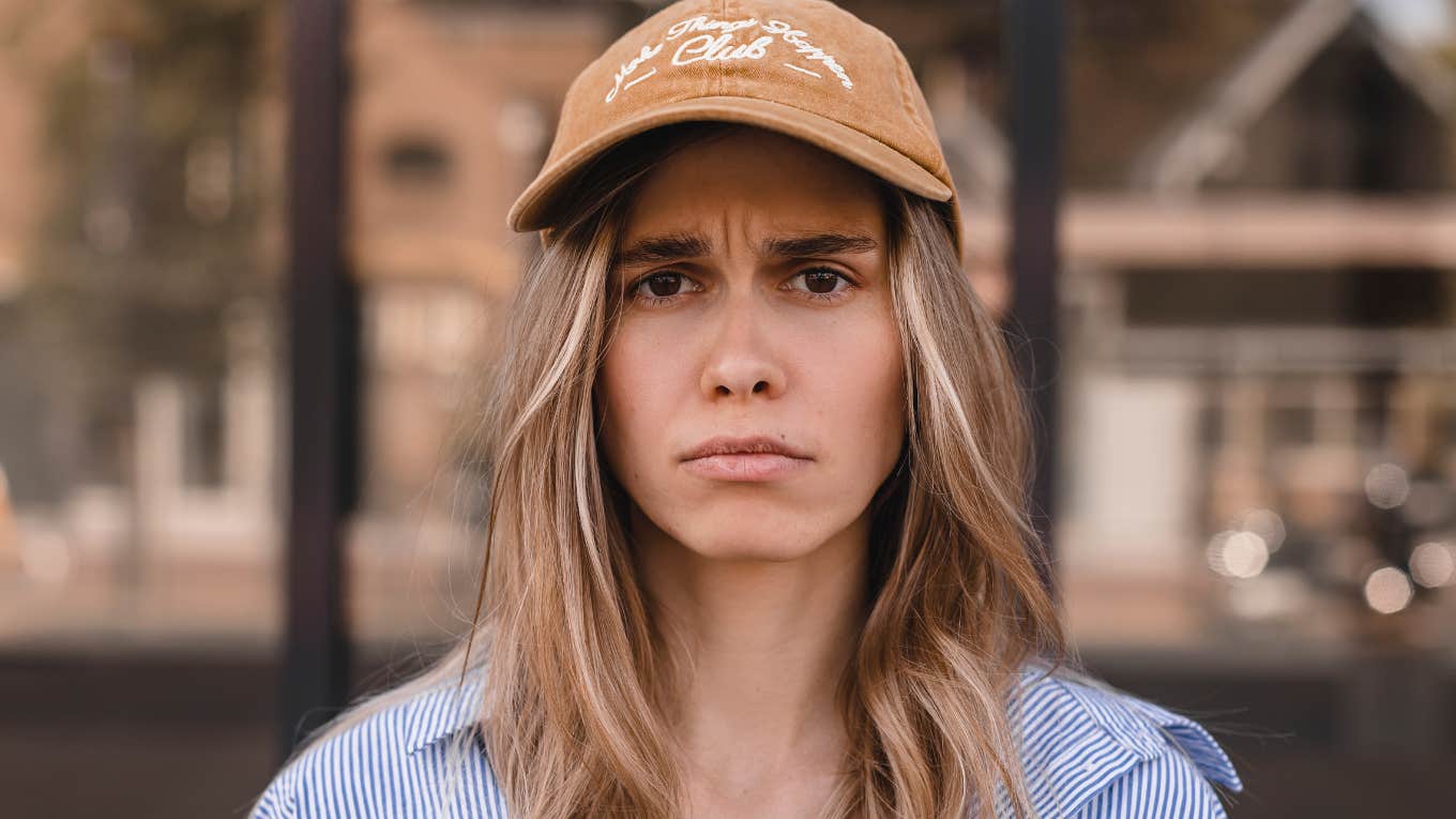 woman feeling annoyed with everyone in her life