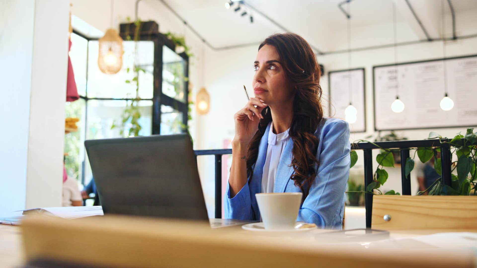 woman compartmentalizing so she can work hard