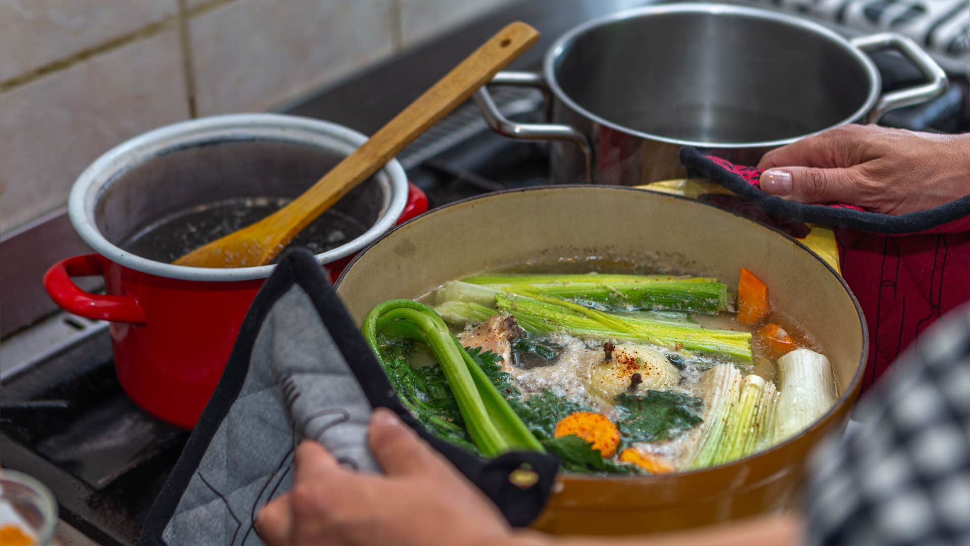 person cooking as a hobby