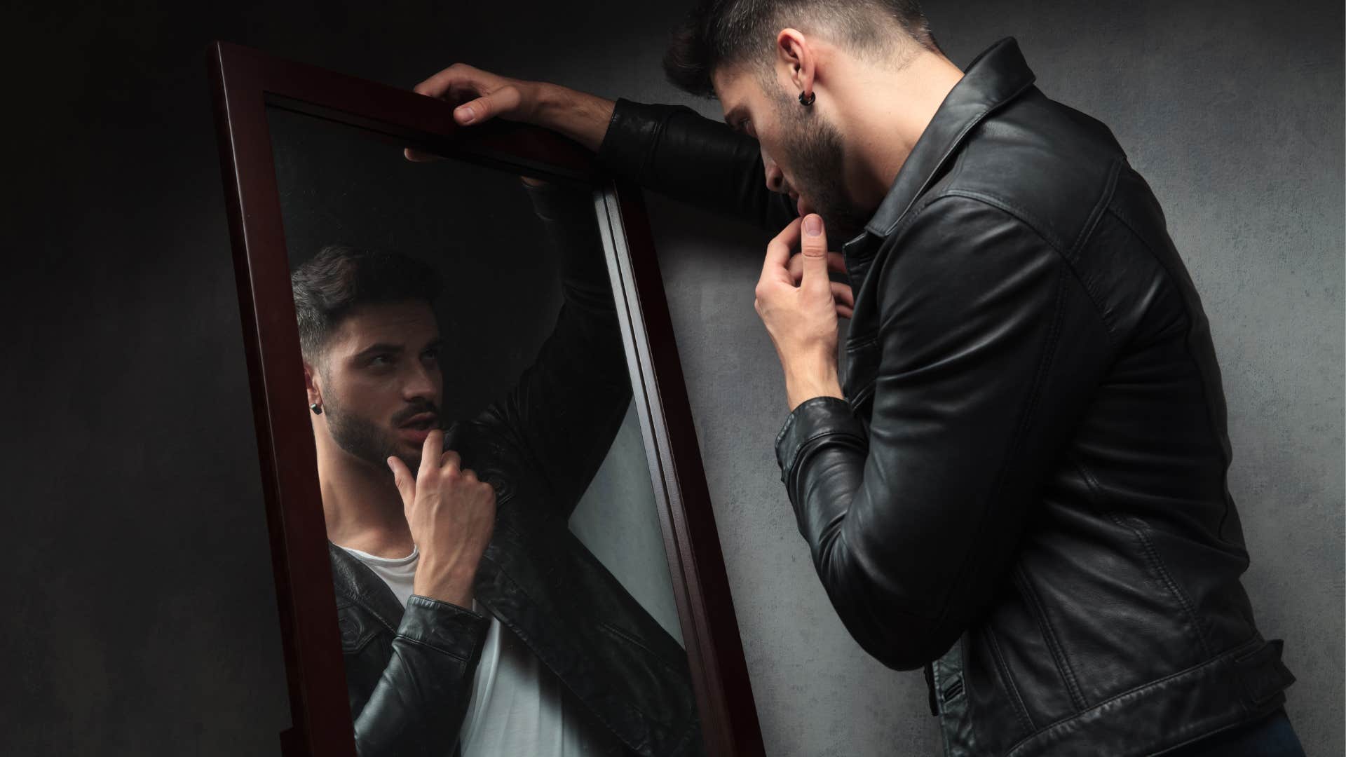 man who has an adonis complex as he is hyper focused on physical experience