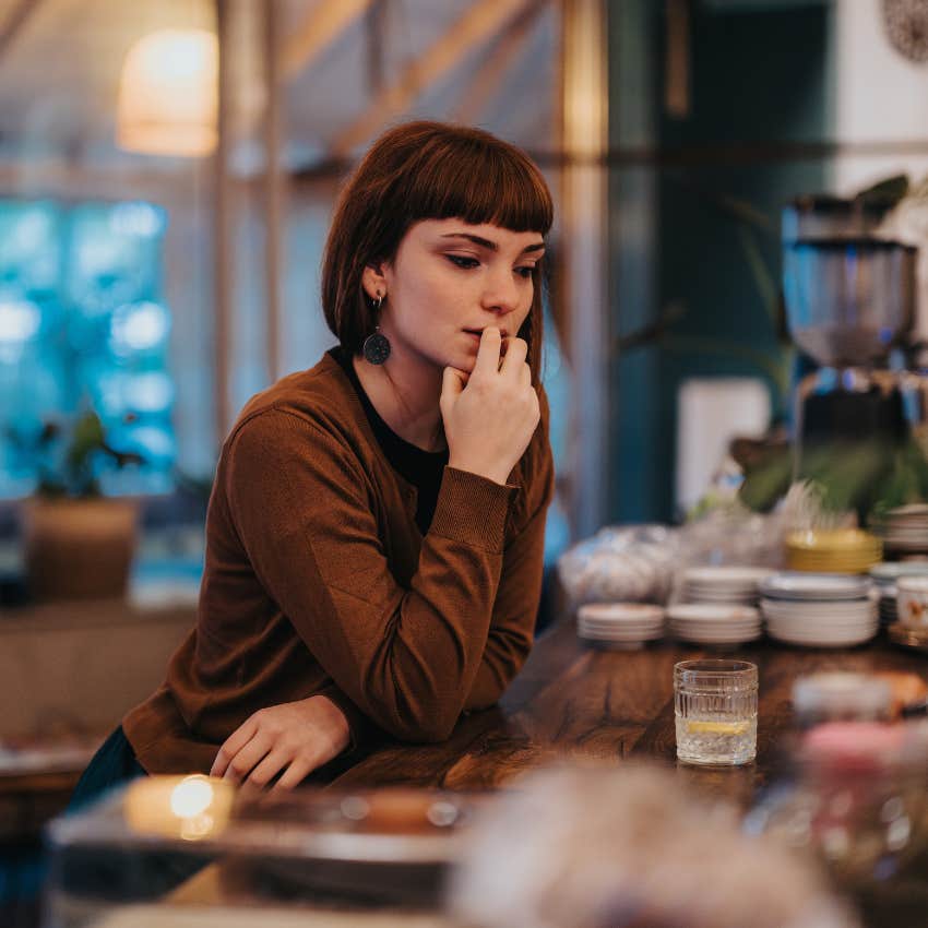 woman whose inner voice knows more than she thinks as her inner voice is the universe speaking to her