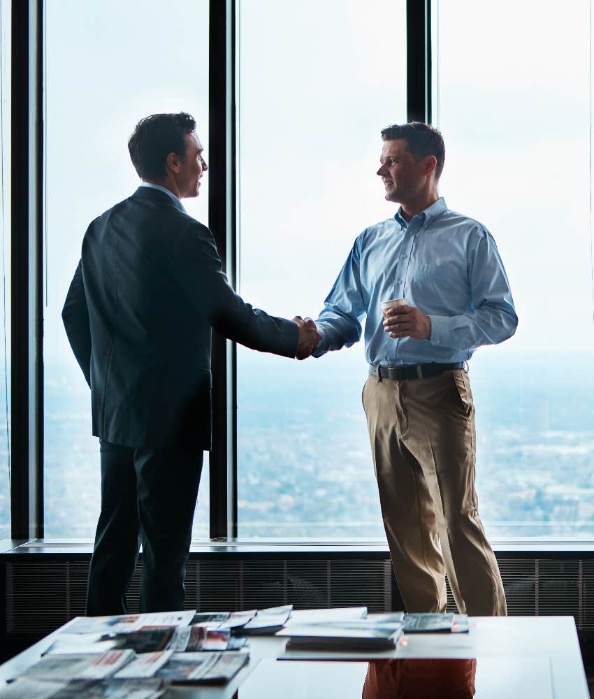 professional man interviewing for new job