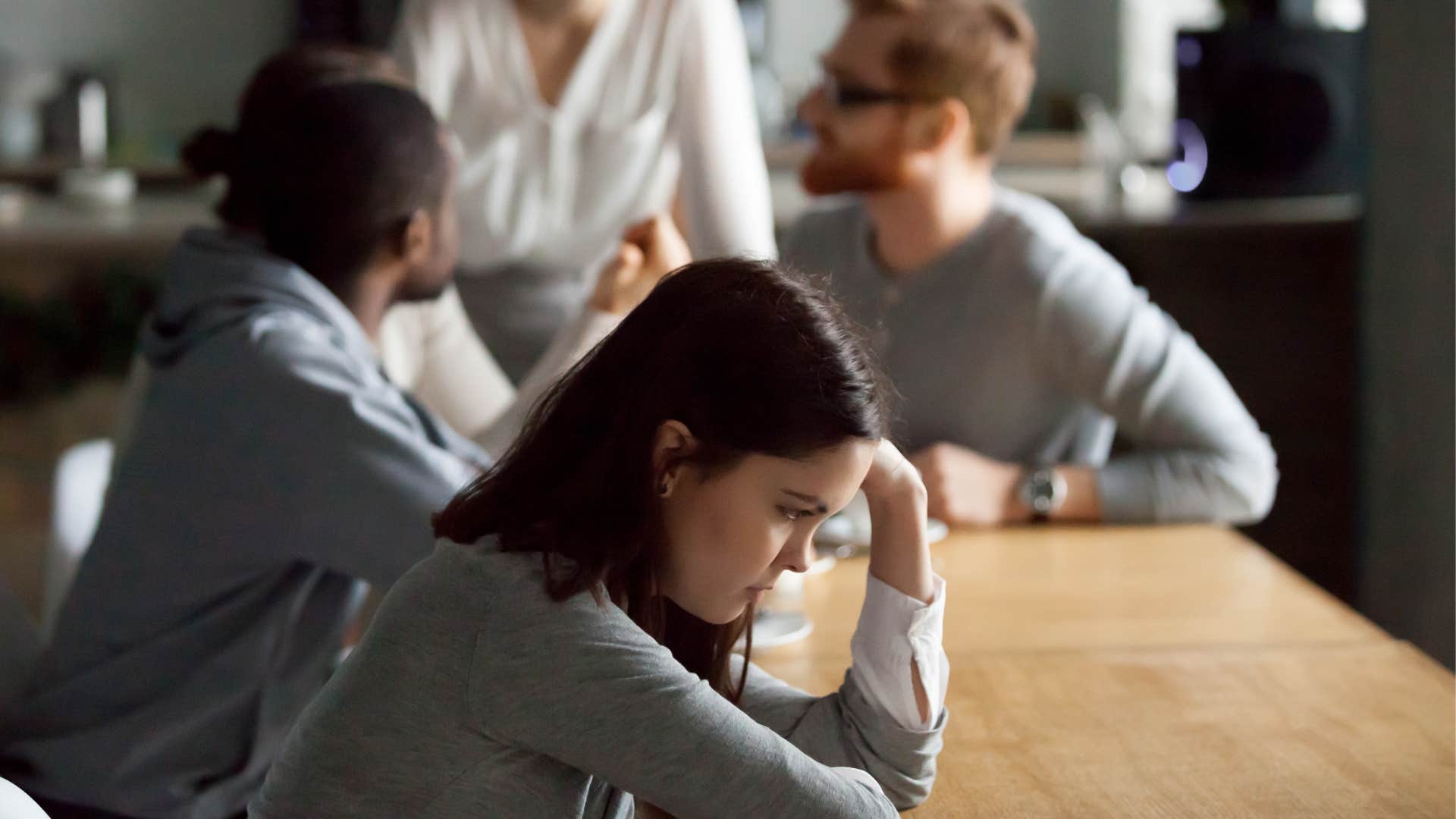 woman who might have a psychic gift as social environments are devestating