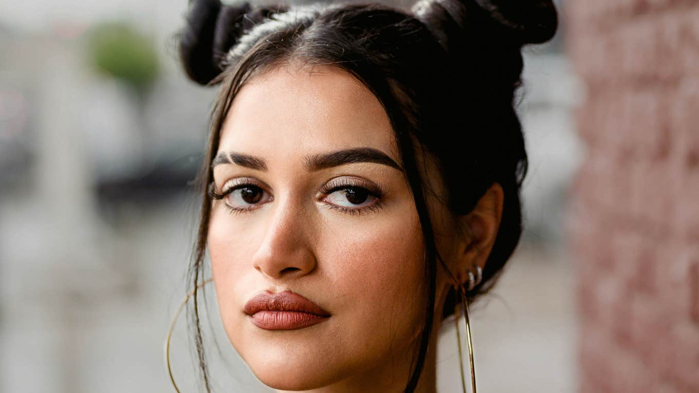 Woman has karmic debt.