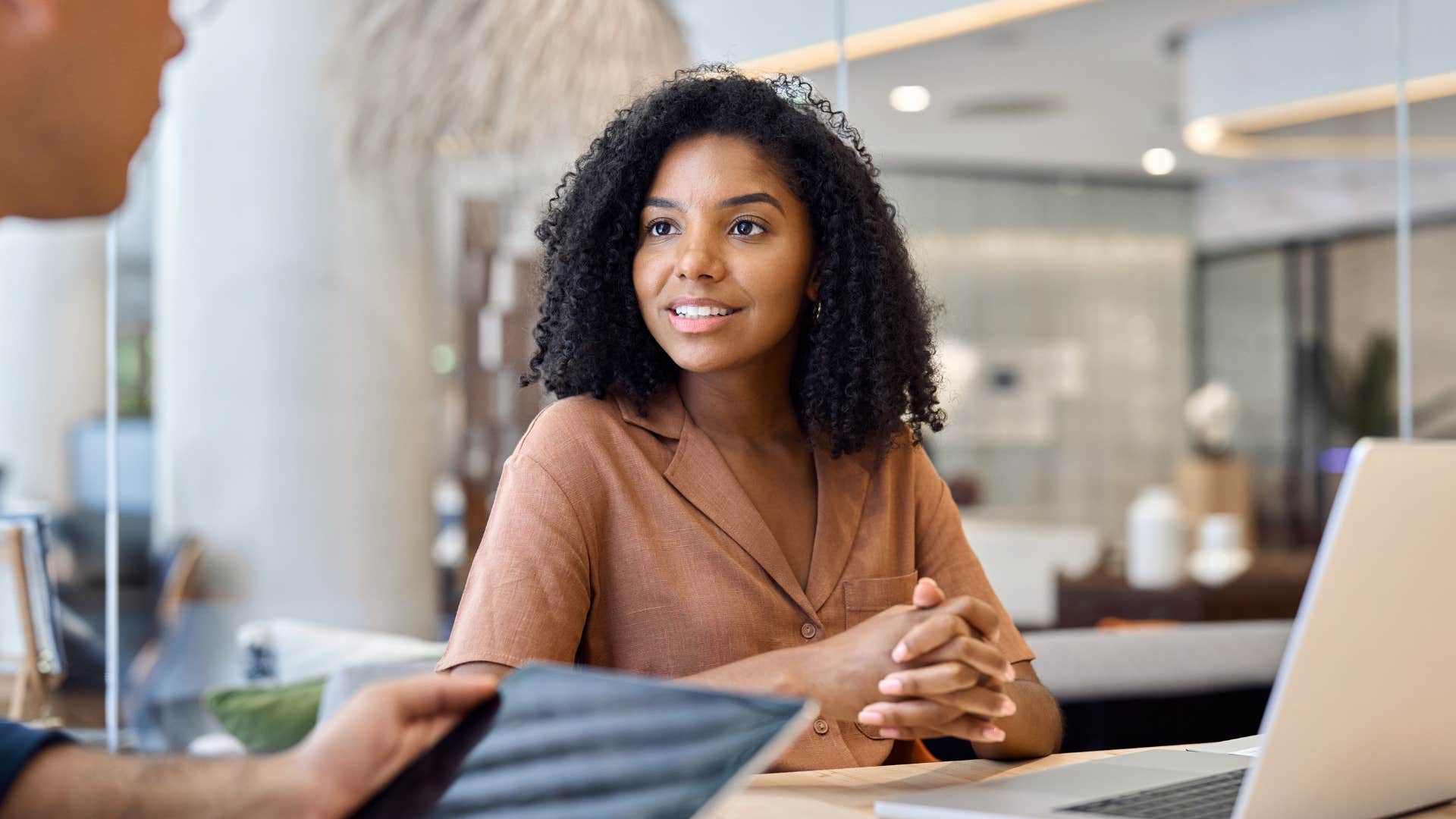 woman who is naturally promotable as she gives herself permission