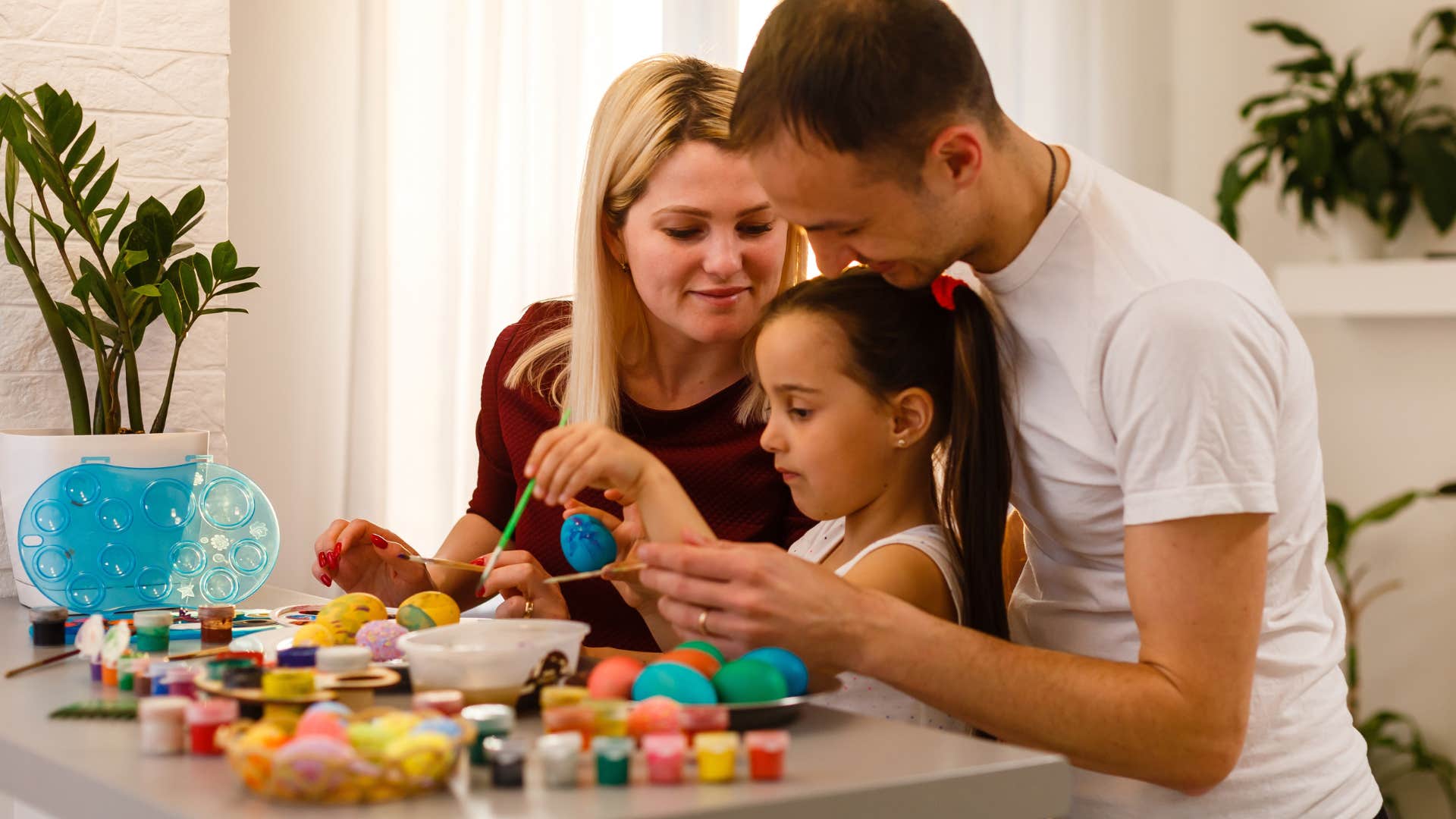 woman who is a naturally good mom as she creates traditions
