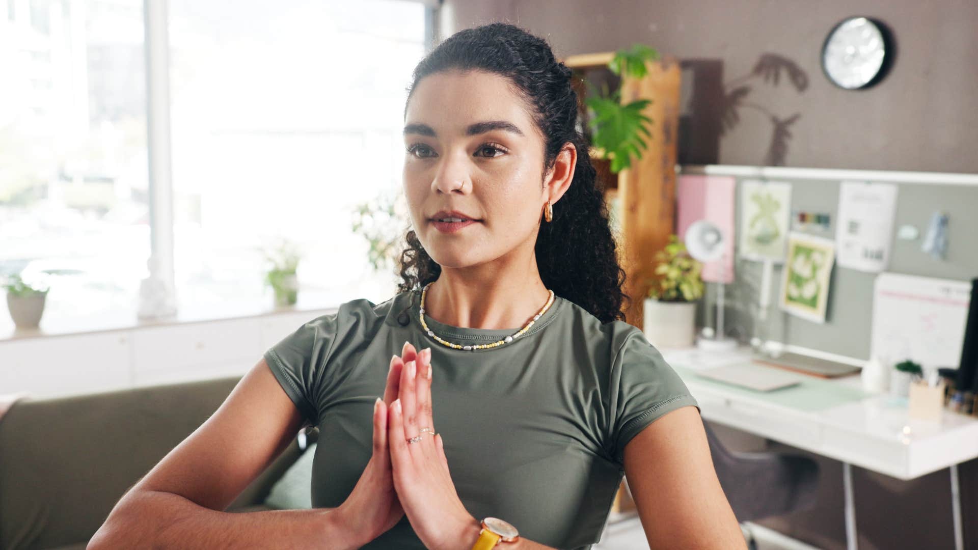 woman who is naturally intuitive as she explores spiritual practices