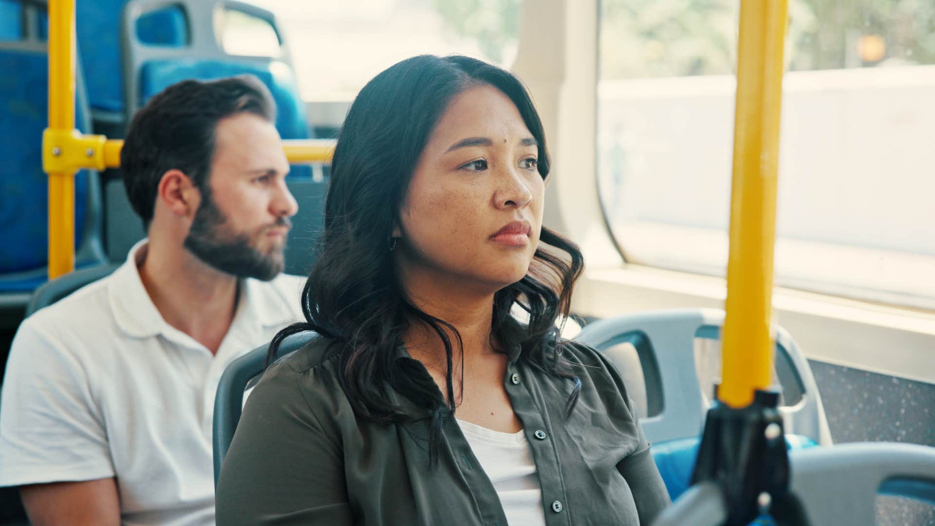 woman who is genuinely satisfied with her life as the grass is not always greener