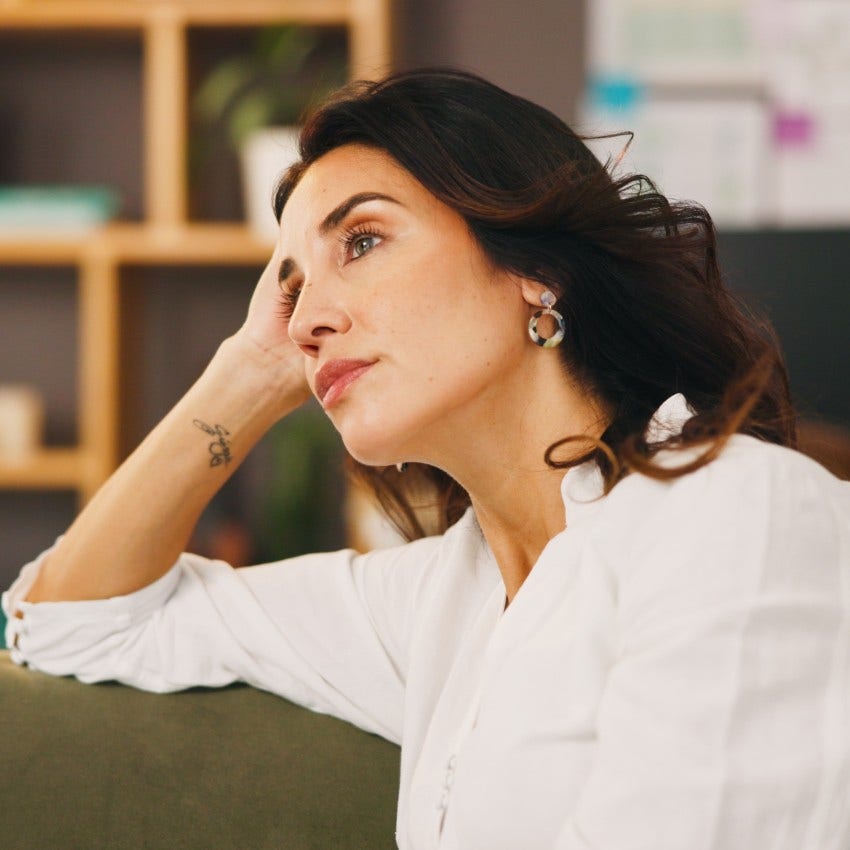 woman who lives fully and lets go easily as she figures out the role regrets play in her life