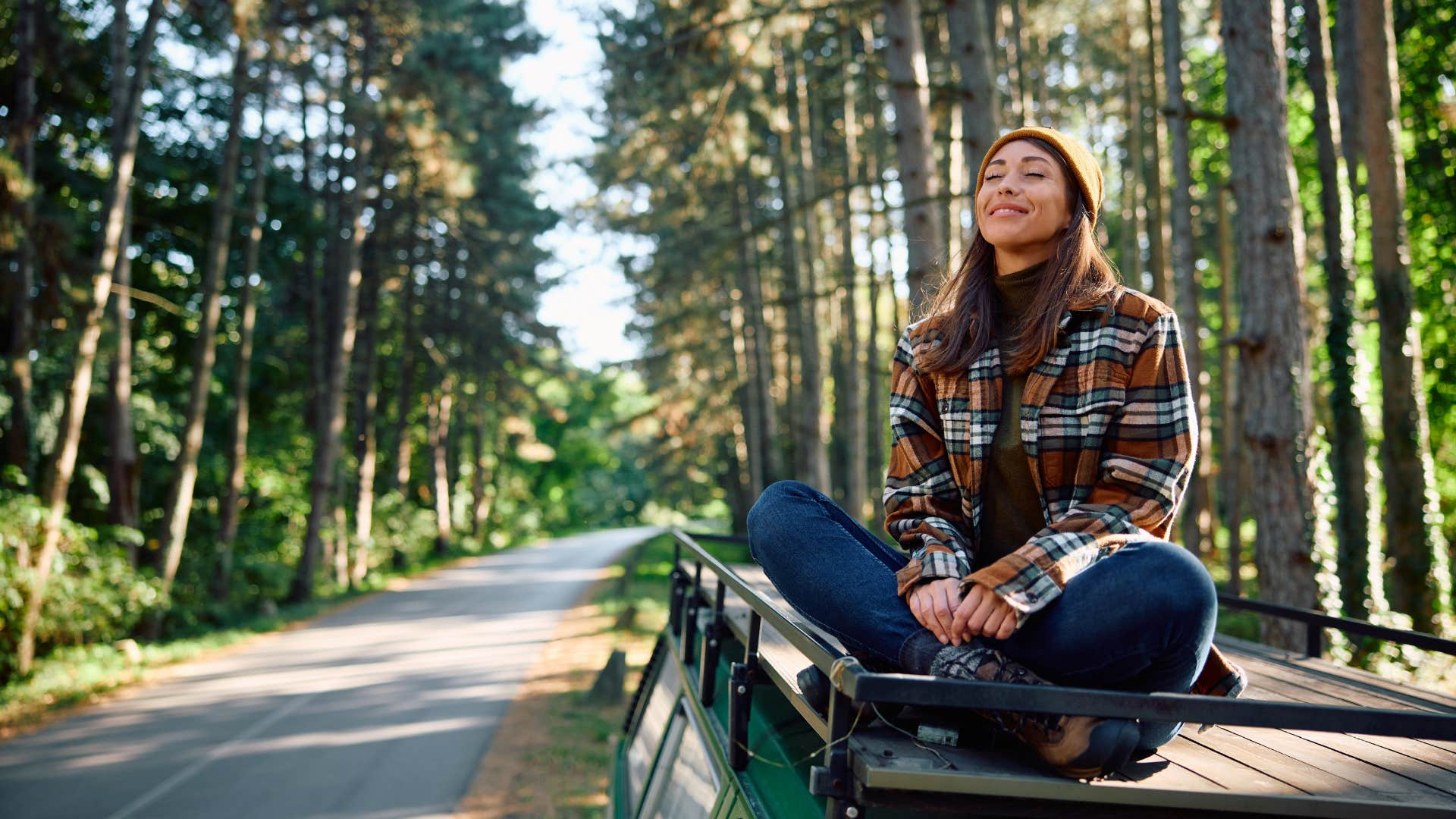 woman who isn't miserable as she stops dwelling on worse case scenarios
