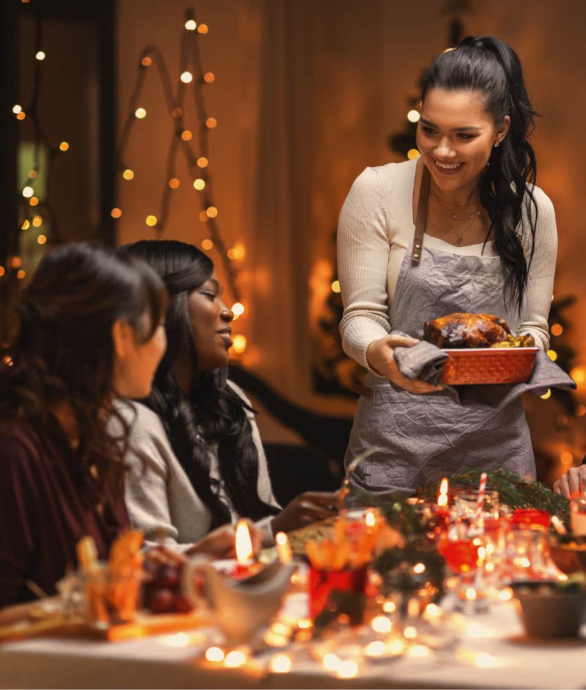 Peaceful holiday dinner with no judging