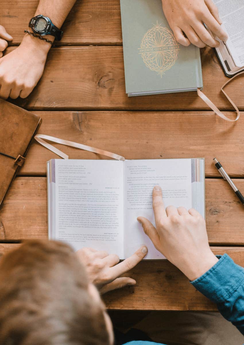 small group staying social