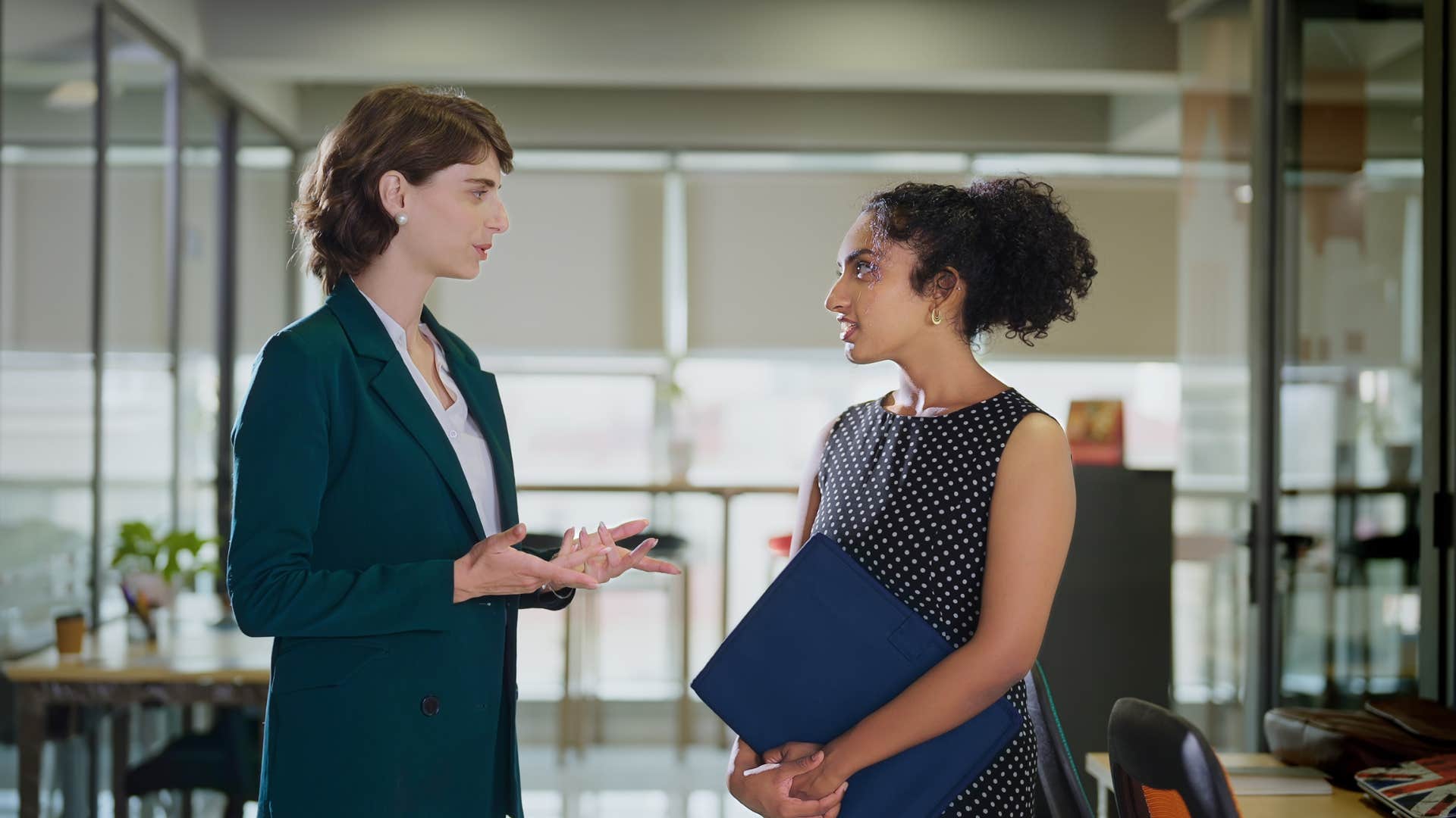 woman whose company respects her life with their recognition
