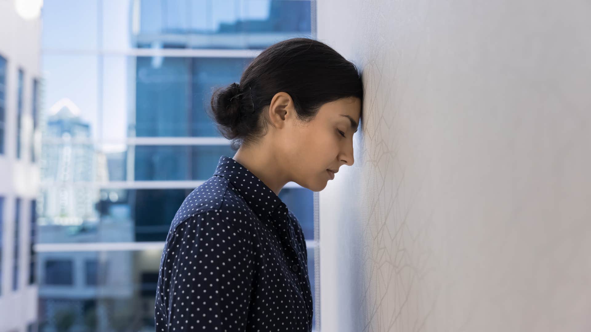 disappointed woman not proud of who she is