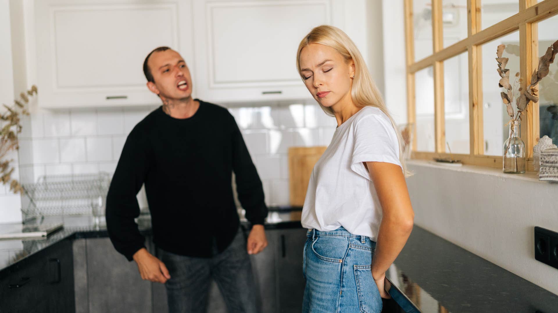 manipulative man acting like a parent in his relationship