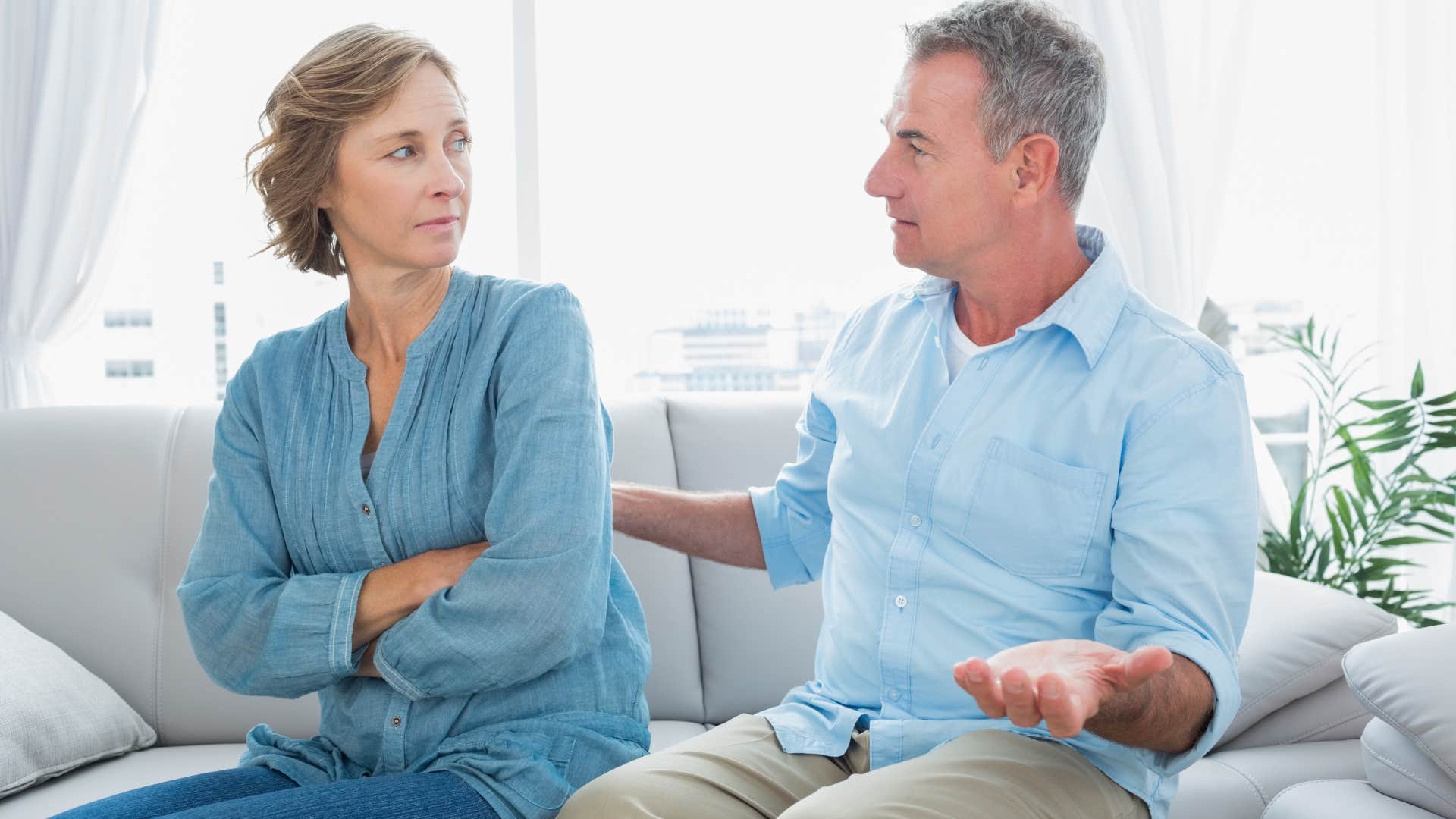 man being passive-aggressive with his partner