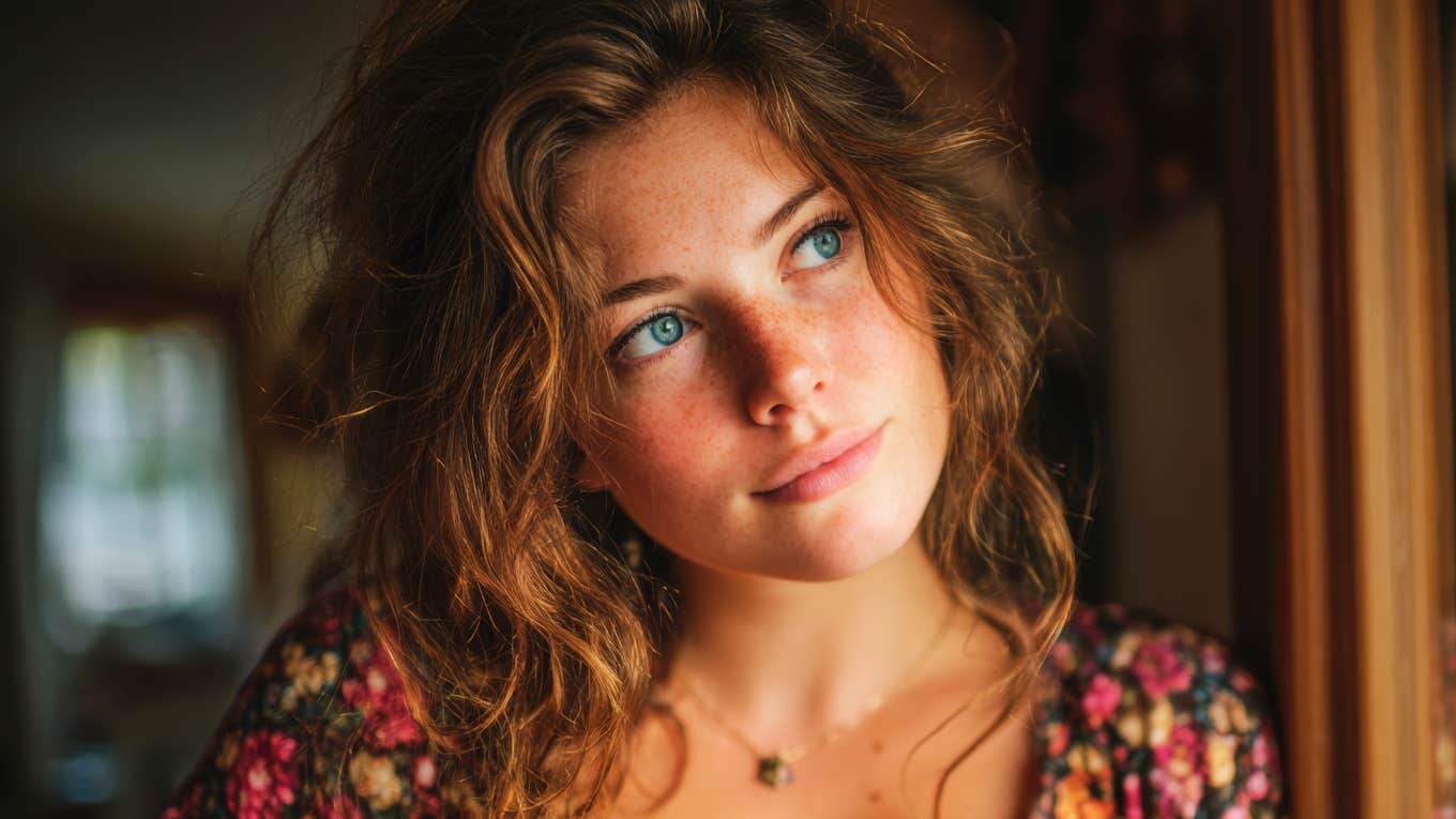 Thoughtful woman reflecting on her relationship, representing emotional growth, self-awareness, and the realization that bad relationship moments are completely normal.