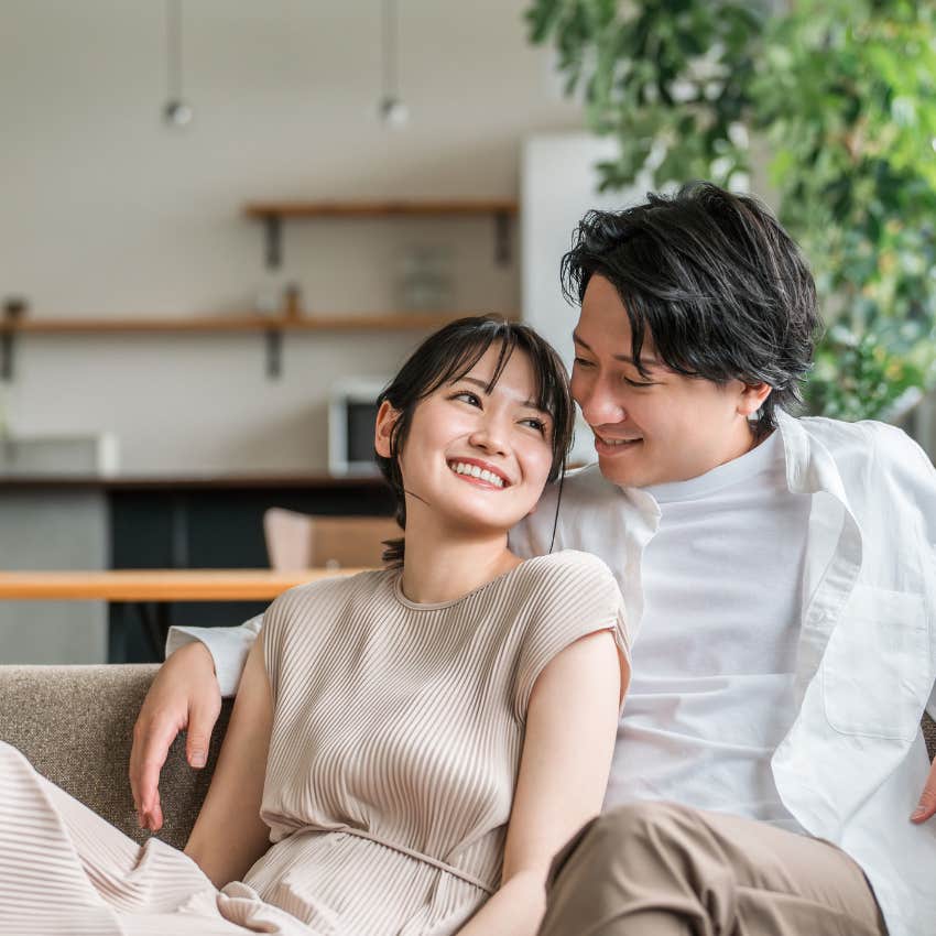 woman who has found the man who will love her for the rest of his life as he initiates invitation to hang out