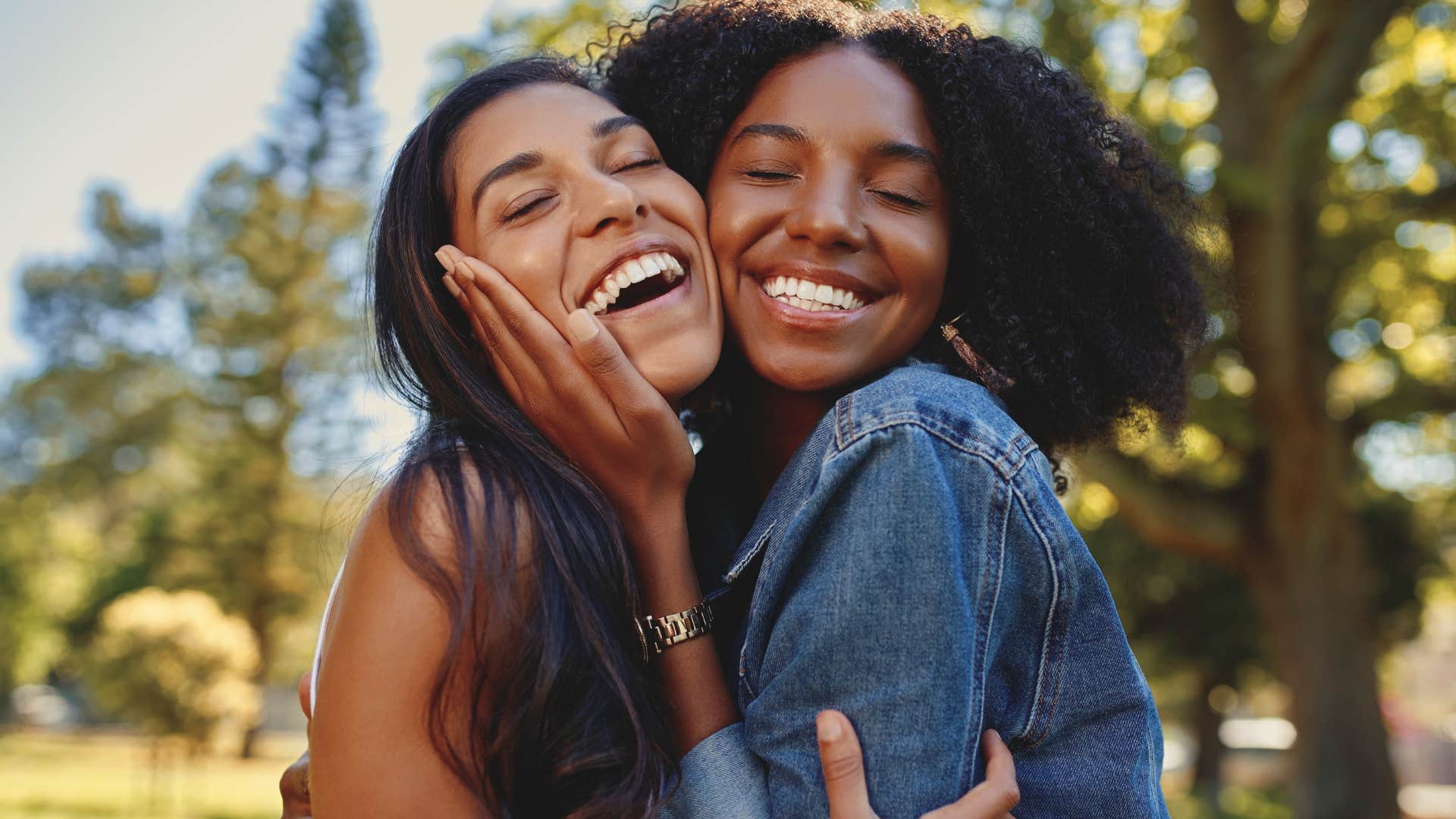 couple who will love each other forever smiling happily