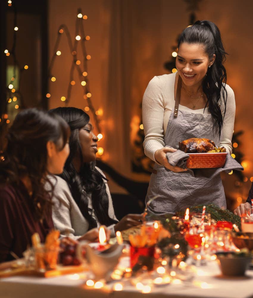 A delicious Thanksgiving dinner