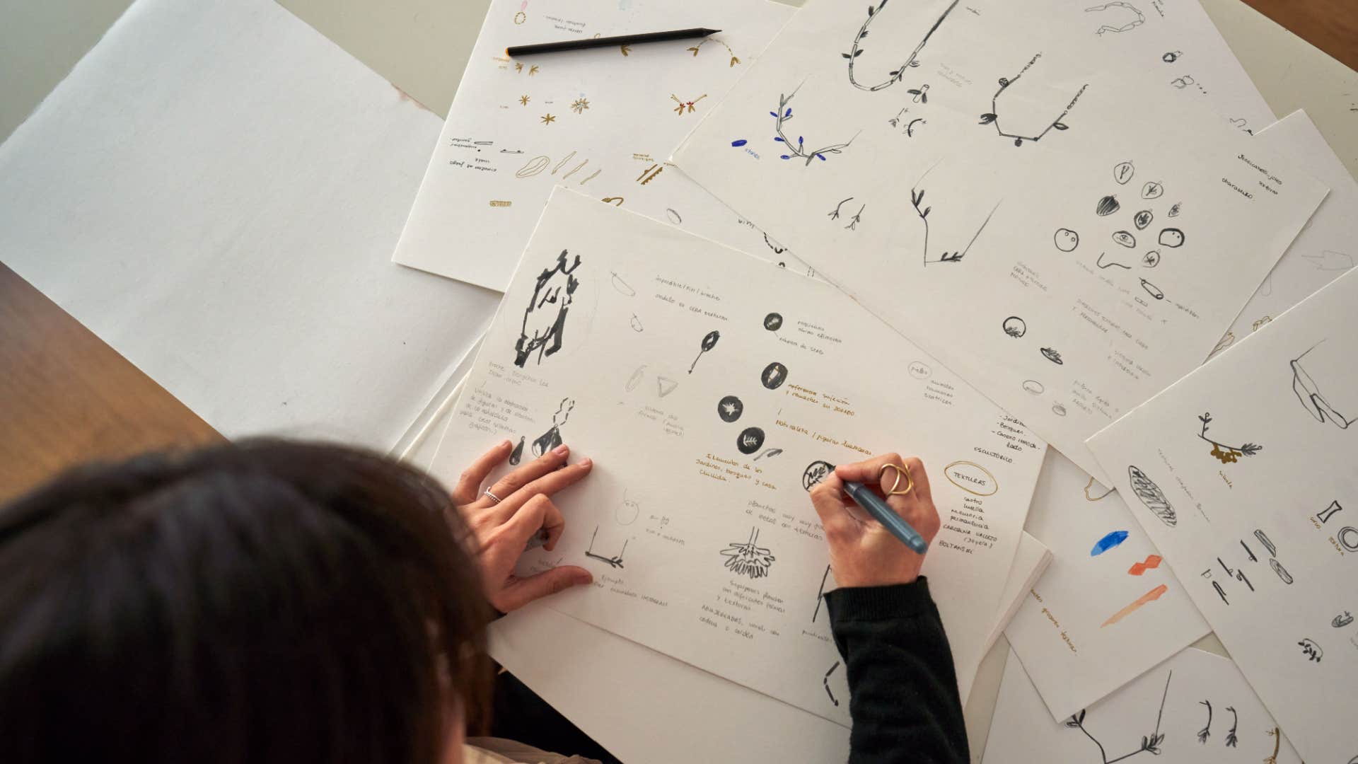 creative person starting multiple projects at once