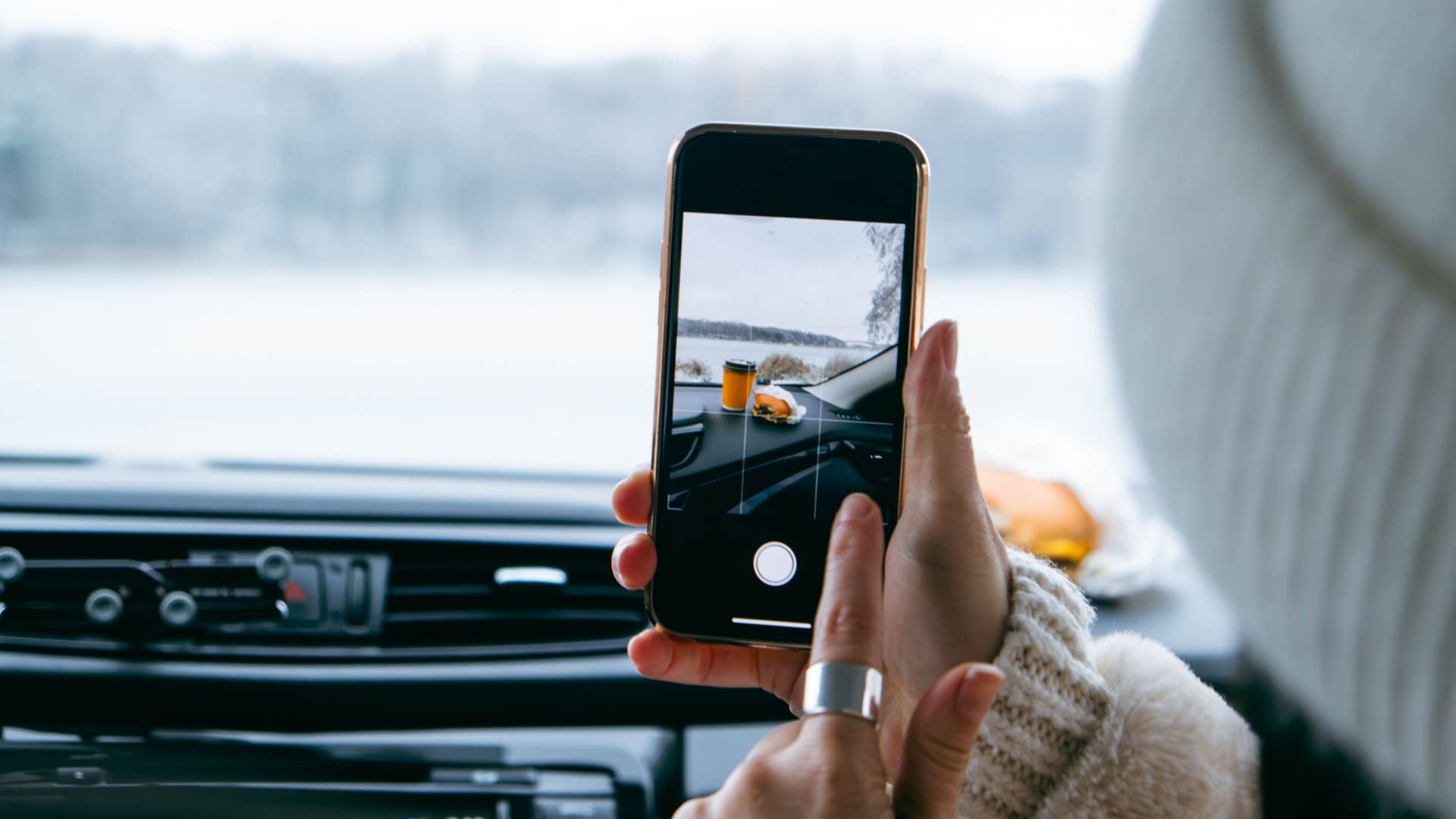 creative person taking a picture of mundane things