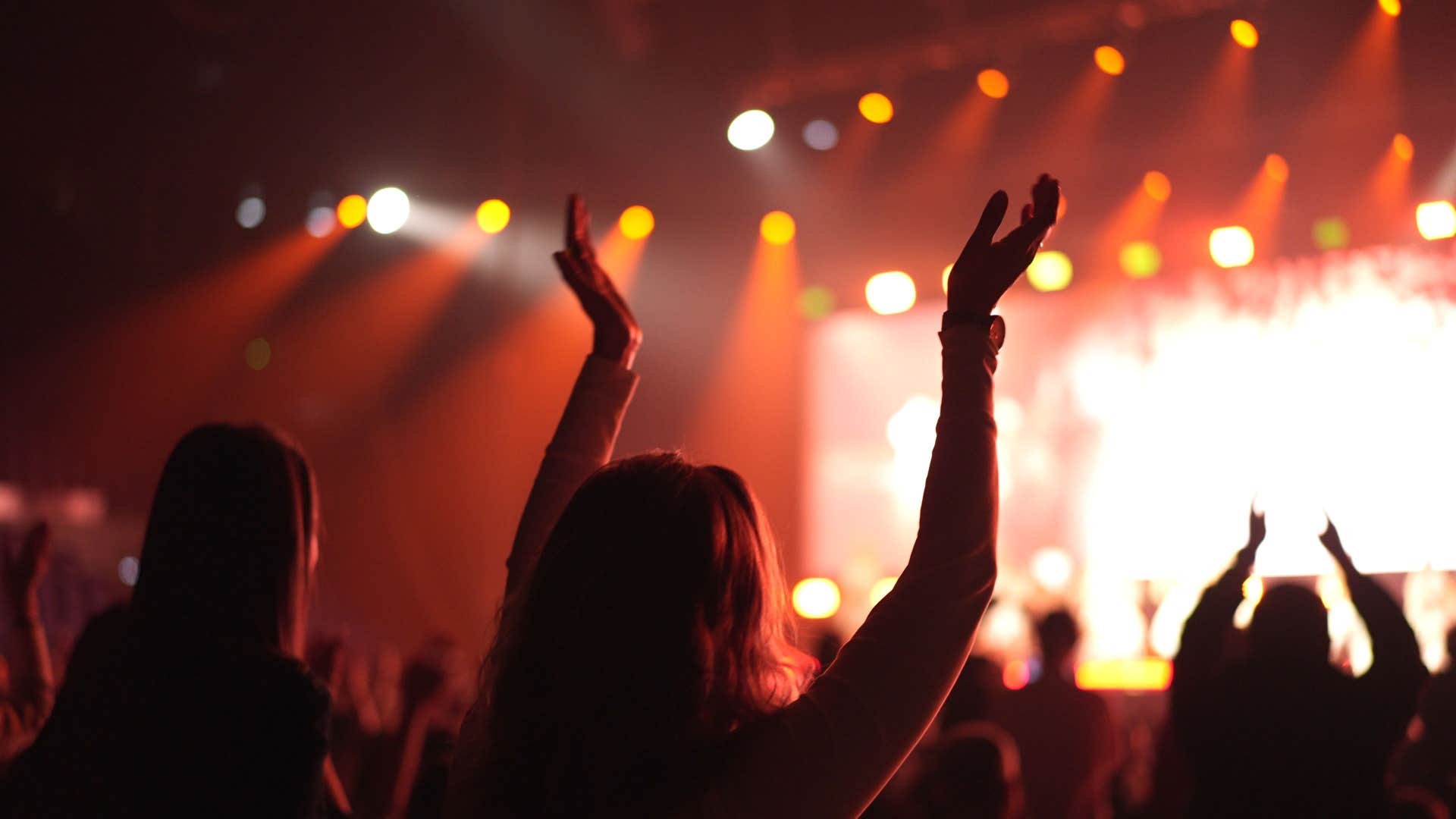 person going to a concert alone