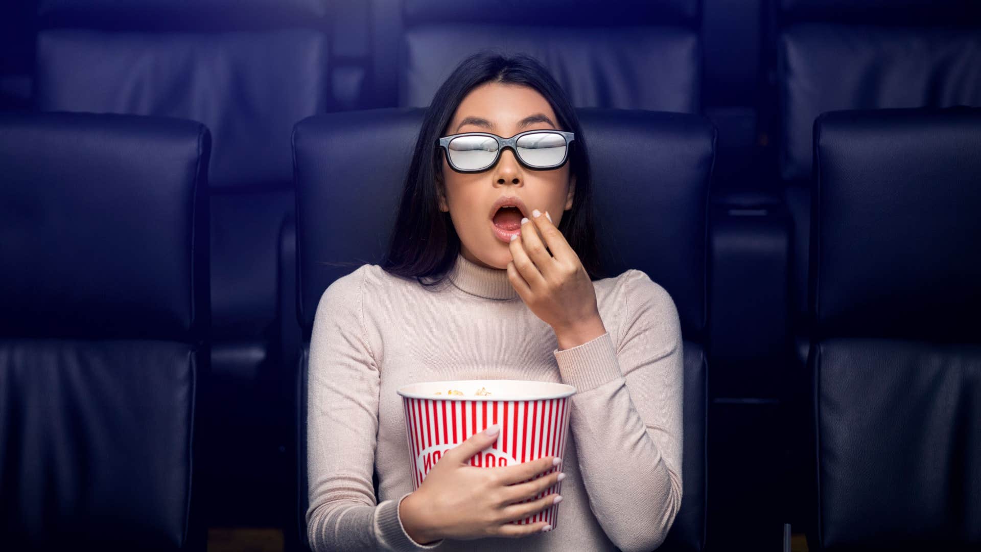 woman going to the movies alone