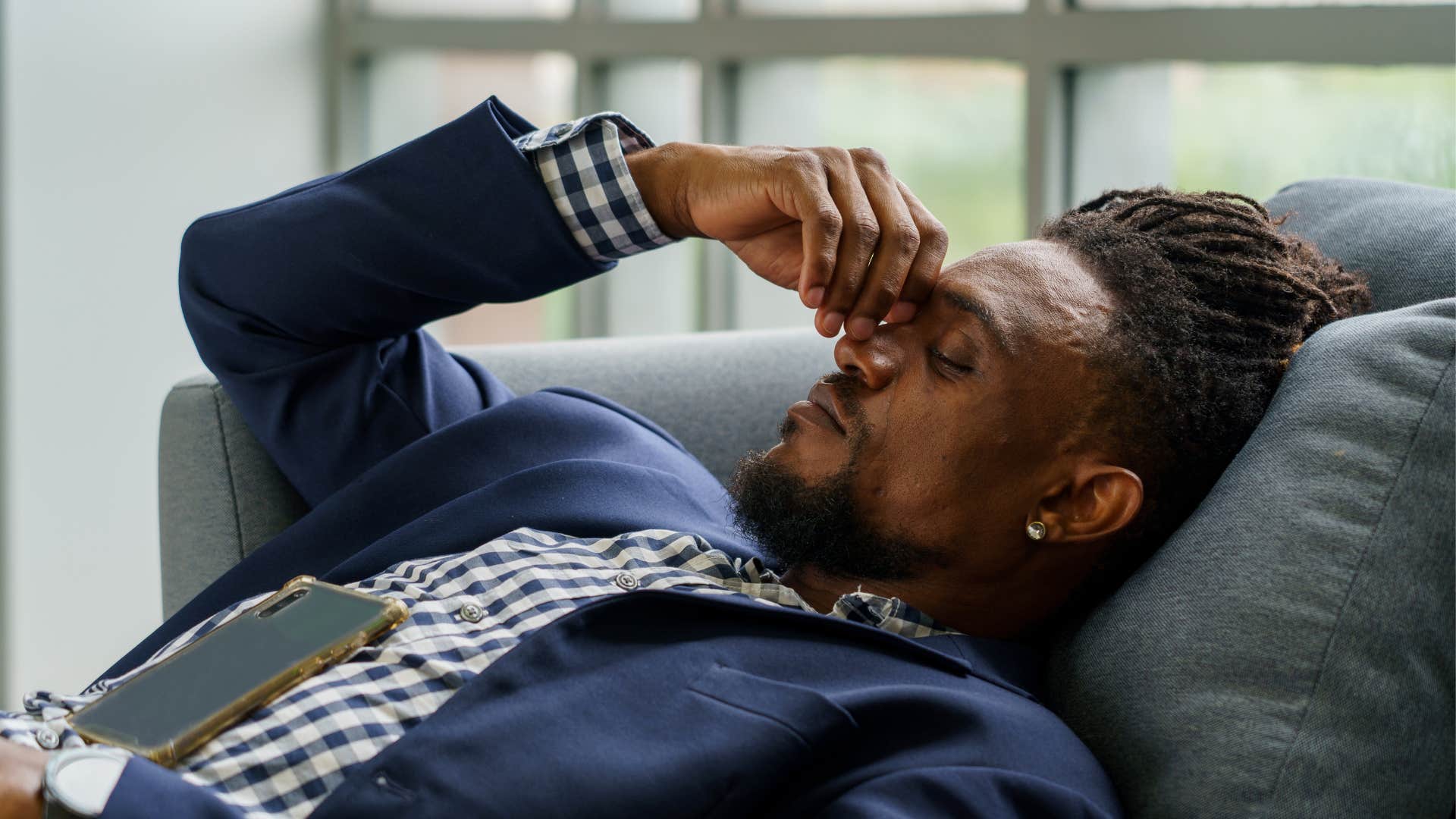 unhappy man after complaining to others about his life