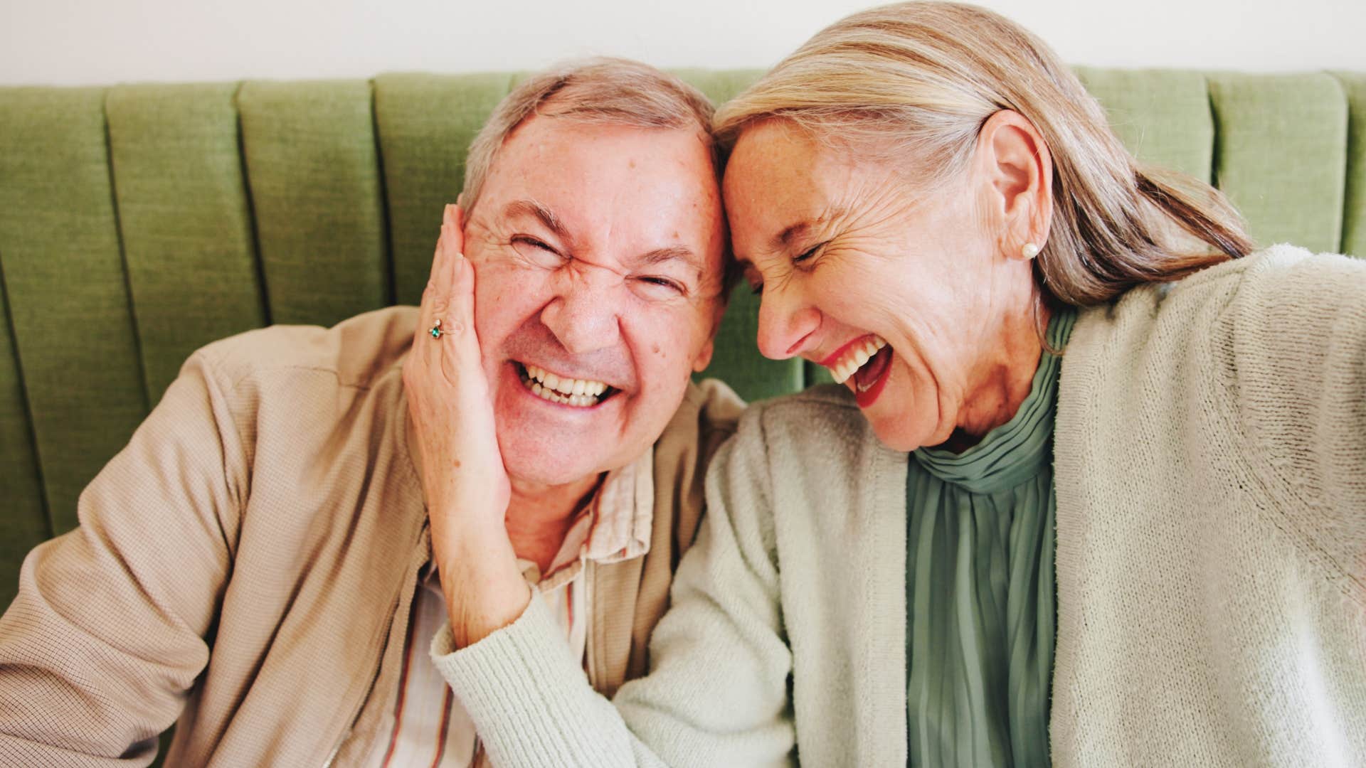 older couple laughing together