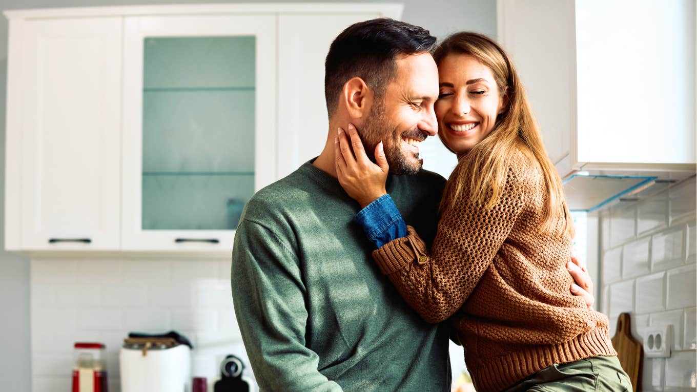 Long-married couple staying madly in love