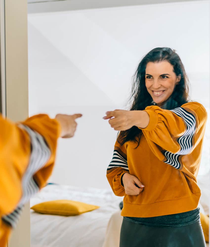 Person changes habit to more positive perspective