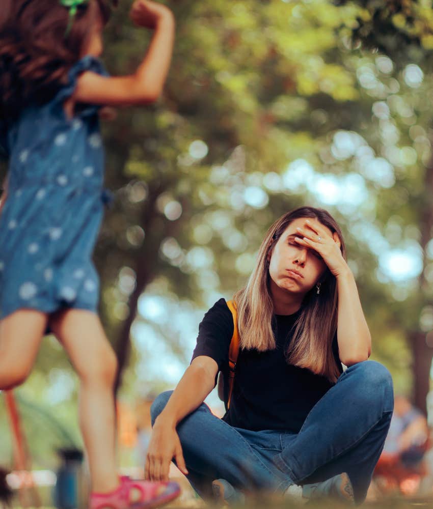 Frustrated mom is not living the dream