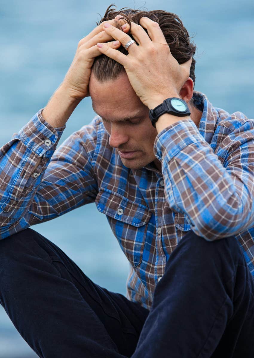 man who is upset about gender equality