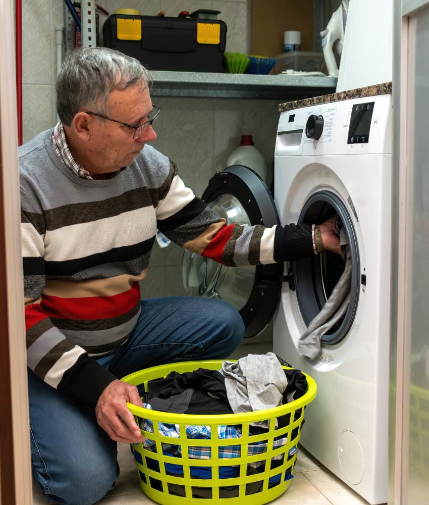 Widower Annoyed Because There's No One Else To Do The Laundry Or Dishes
