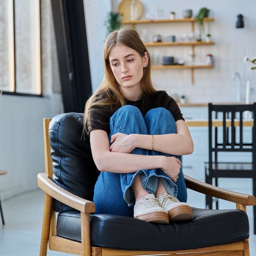 woman who feels stuck as it drags down her energy