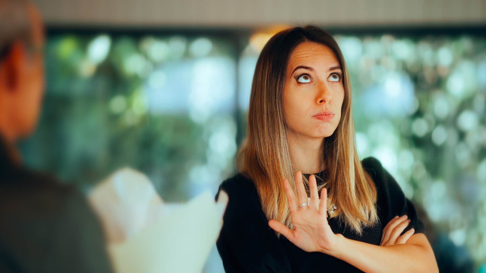 woman who has stopped entertaining uncertainty