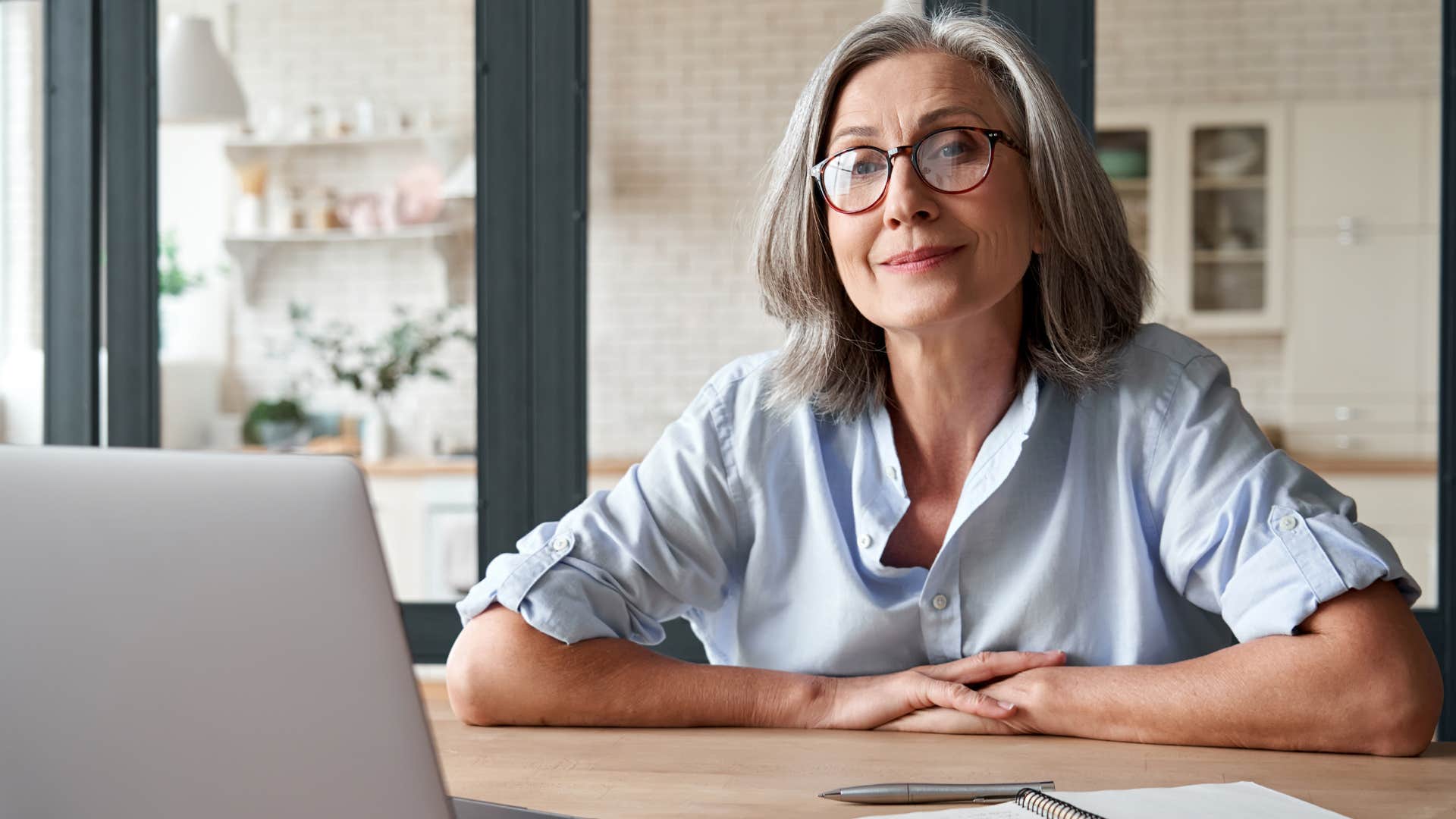 woman who's being brave amid chaos 