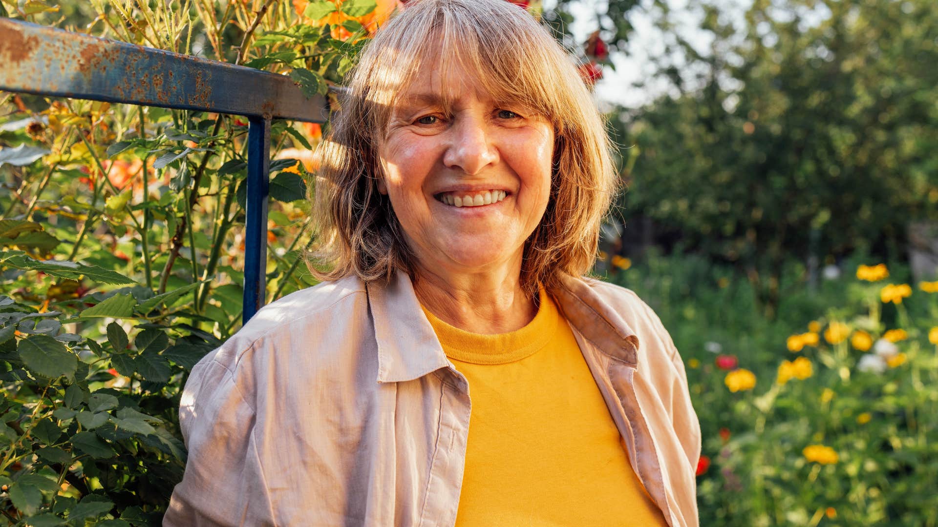 happy older woman rebuilding after a toxic relationship