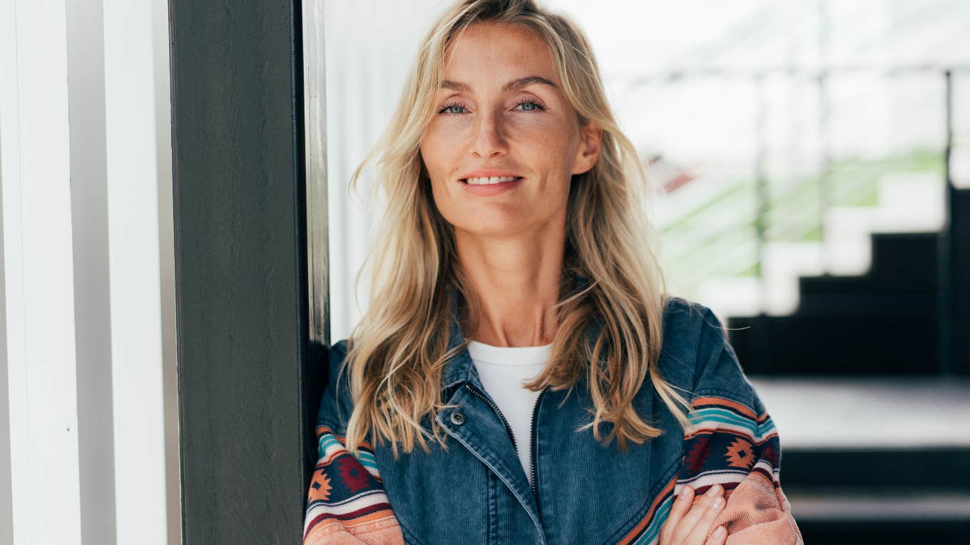 strong woman with arms crossed who is wife material