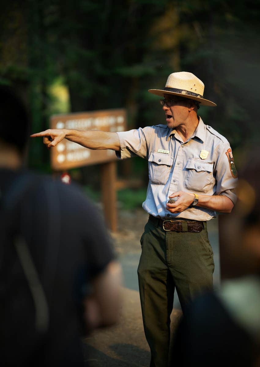 adopt national park ranger giving tour