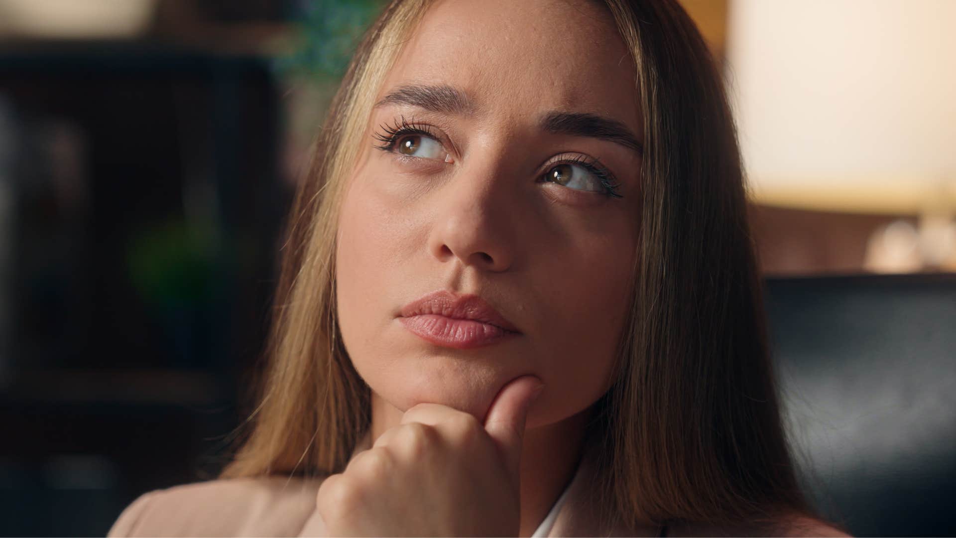 woman who is ready to change her life as she is looking for signs