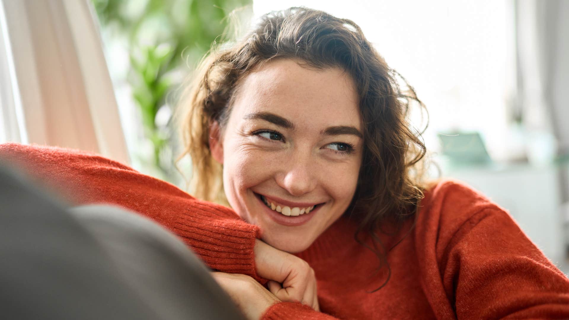 woman who is ready for change as she is thinking of positive outcomes