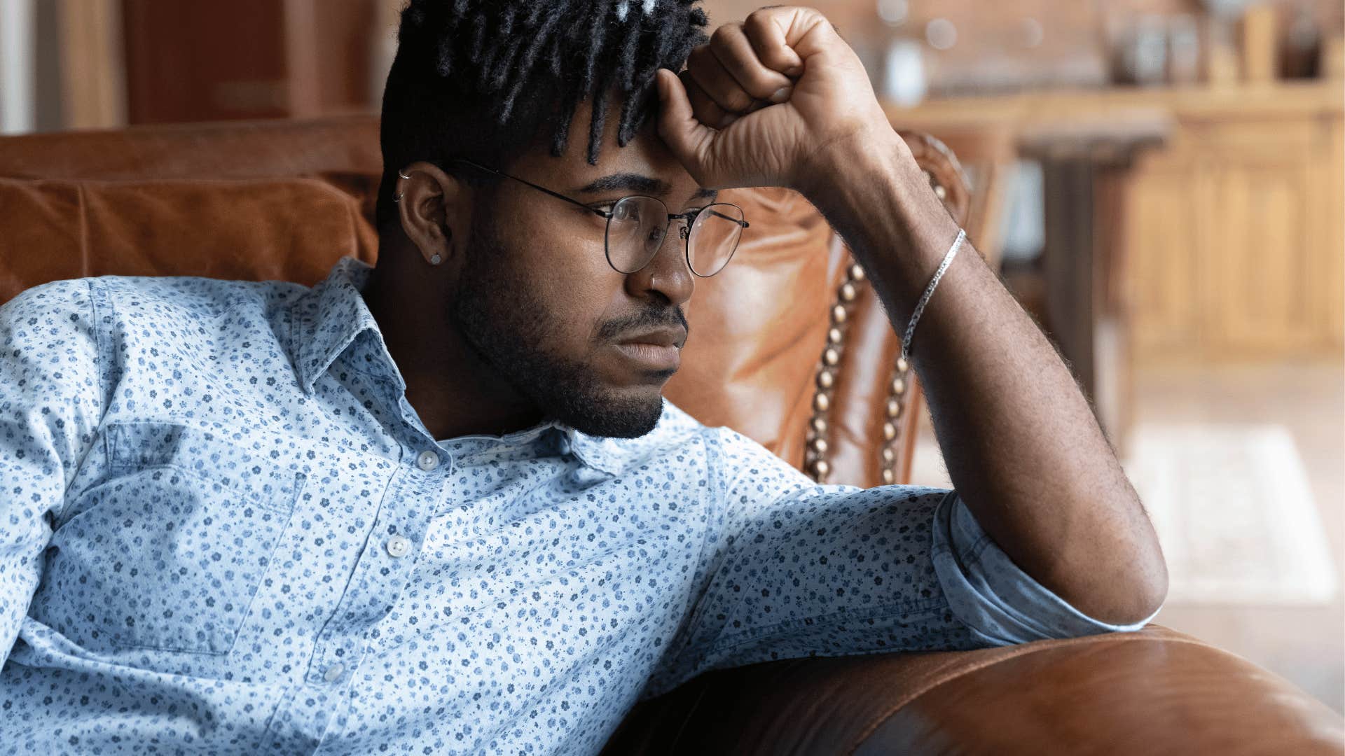 man raised by tense nervous mom who avoids trying new things