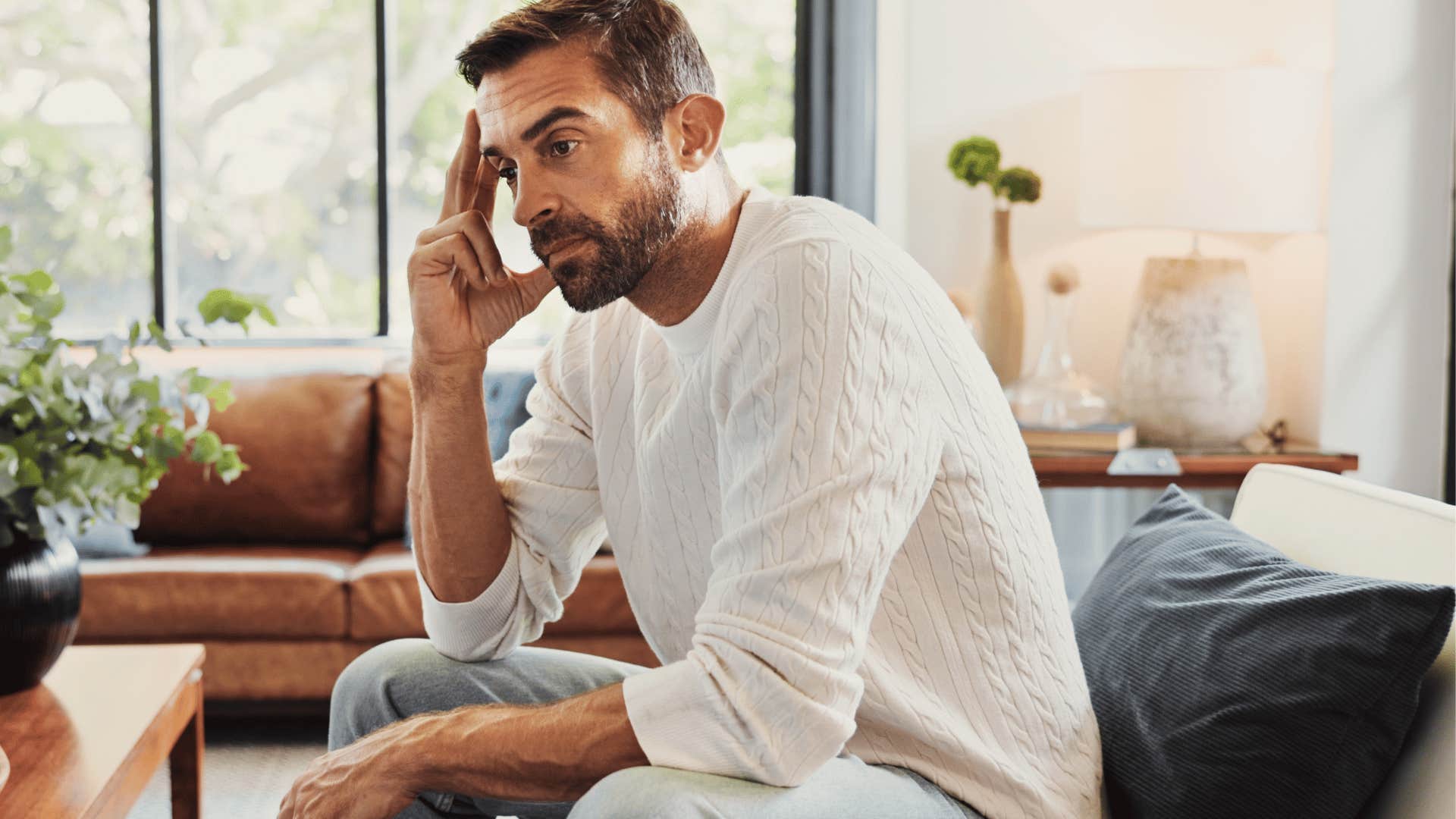 man raised by tense nervous mom who feels like he has to be perfect