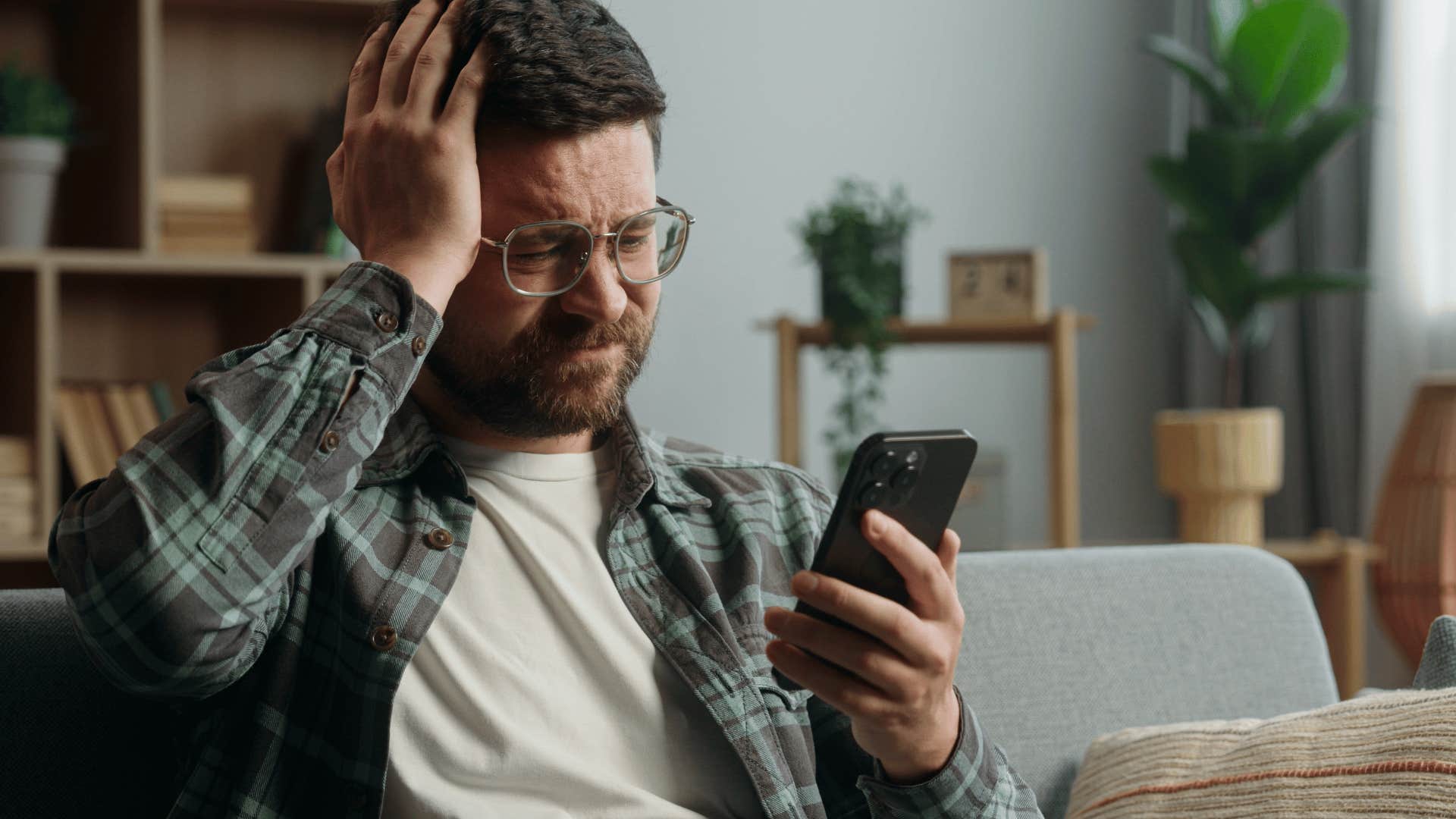 man raised by tense nervous mom who struggles with making even small decisions