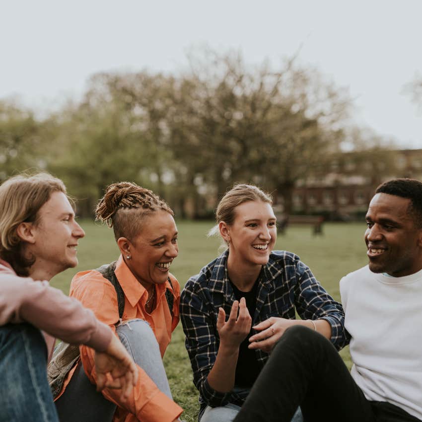 group of people living longer and happier lives thanks to one key scientists agree on